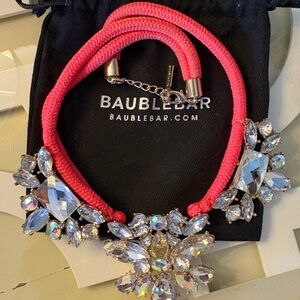 BaubleBar Pink Statement Necklace